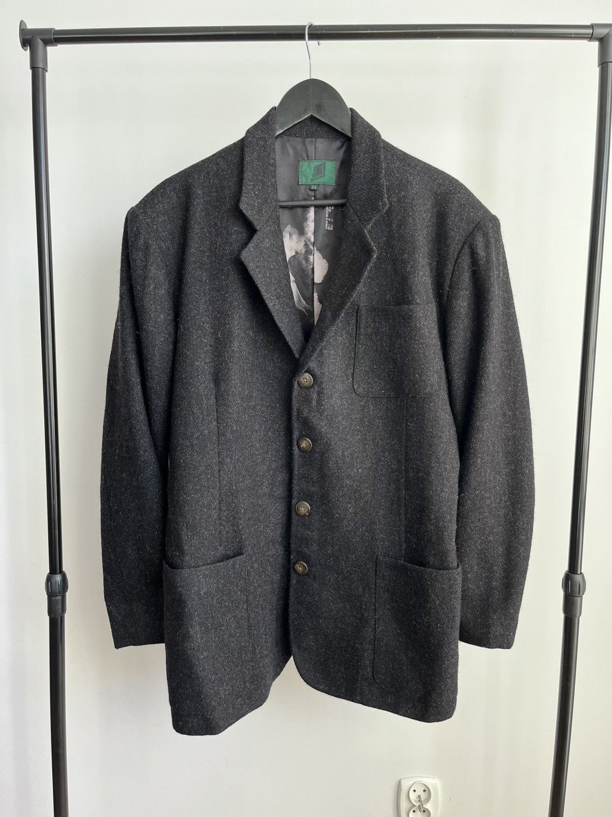 Rare Jean Paul Gaultier Junior SS90 X-ray lining wool blazer