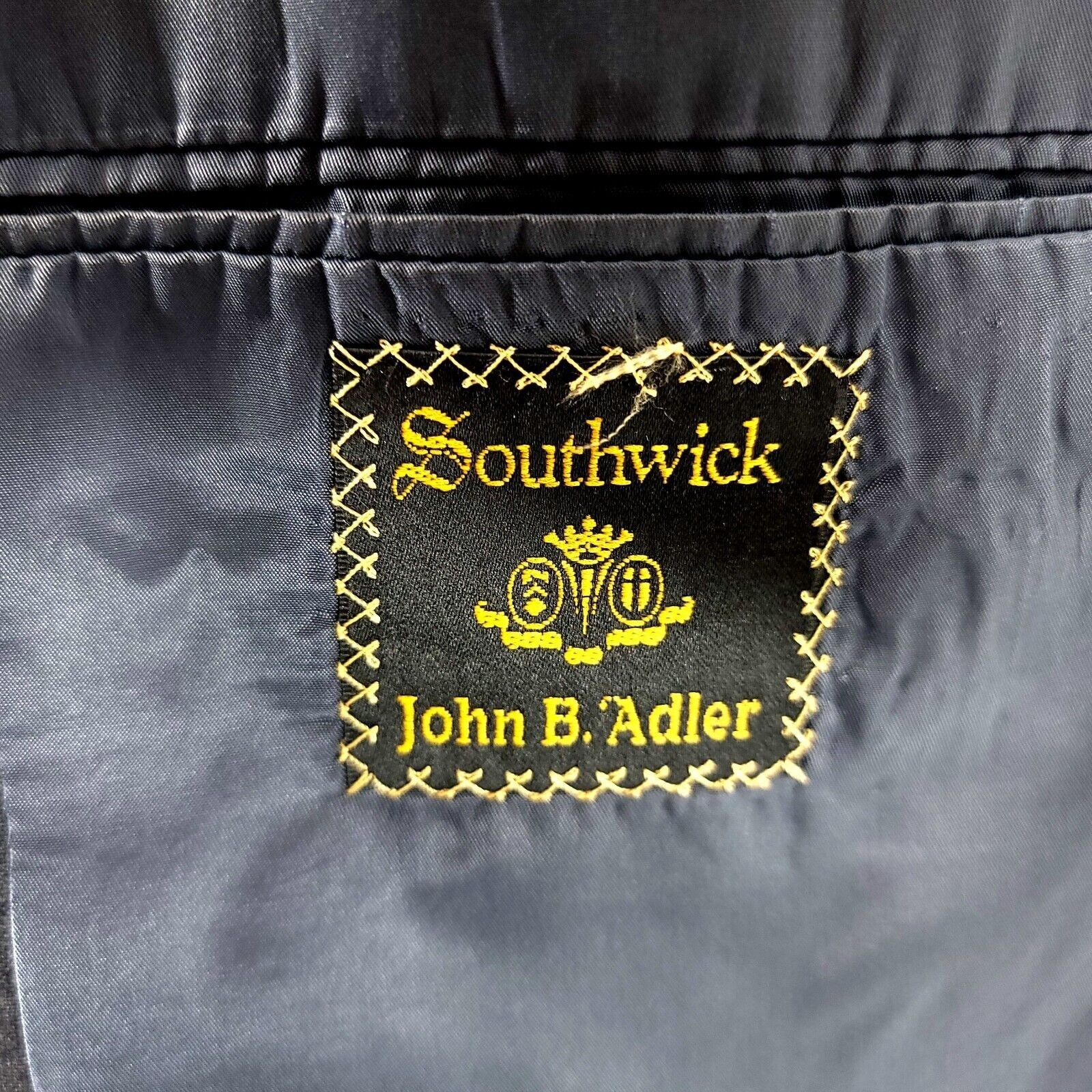 Southwick Bespoke Southwick Wool 2 Button Blazer 42R Gray Made In USA Size 42R - 8 Thumbnail