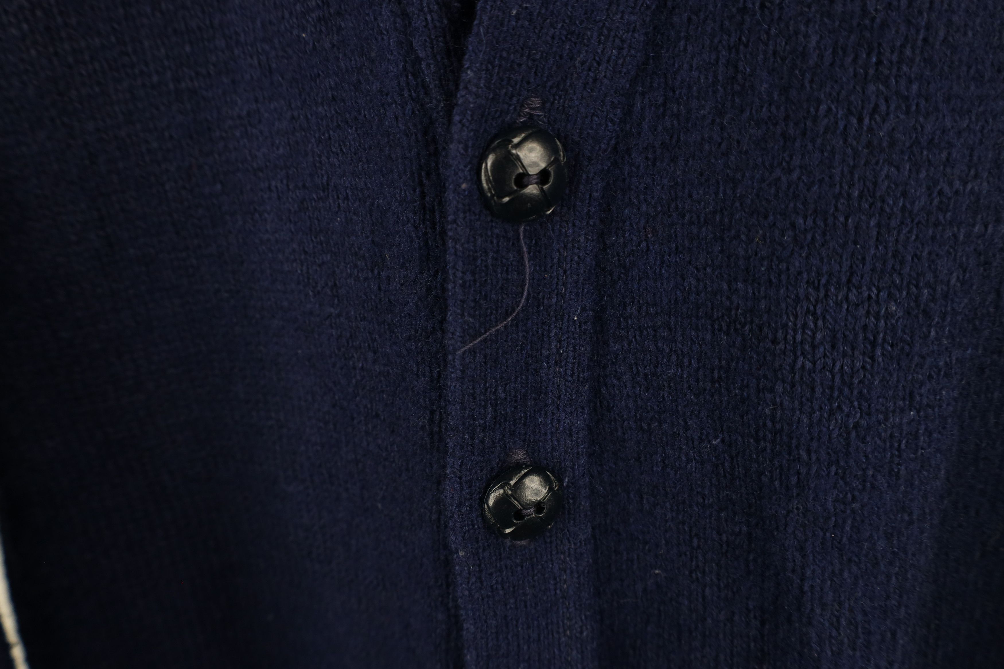 Vintage Vintage 60s 70s Streetwear Cardigan Sweater Navy Blue USA Size US L / EU 52-54 / 3 - 4 Thumbnail