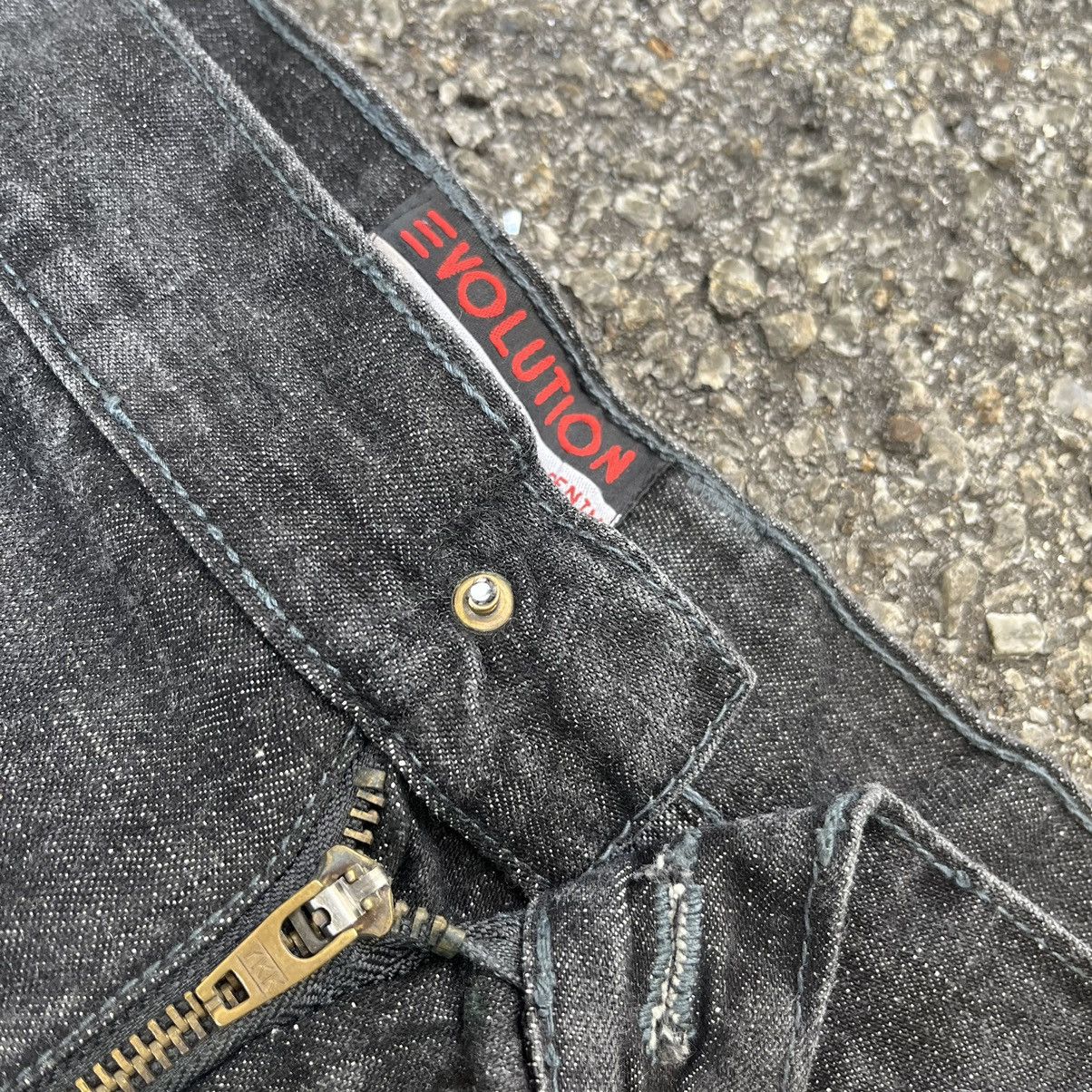 JNCO VINTAGE Y2K FADED BLACK JEANS EVOLUTION EXTRA BAGGY DENIM Size US 40 / EU 56 - 7 Thumbnail