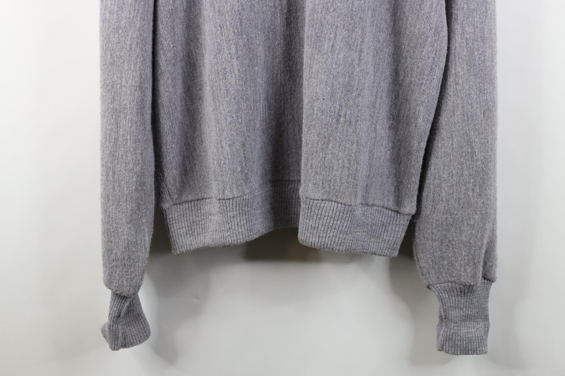 Vintage Vintage 70s Streetwear Chambray Cardigan Sweater Gray USA Size US XXL / EU 58 / 5 - 13 Thumbnail