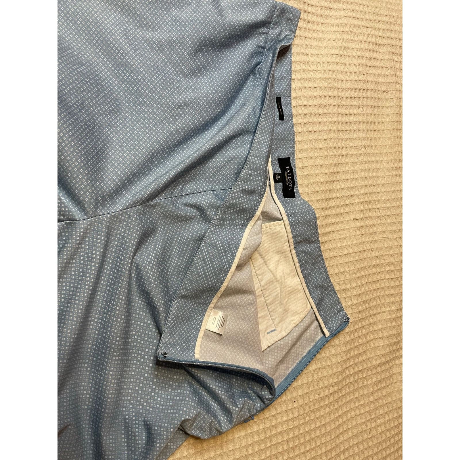 Talbots Talbots Blue Cottage Print Side Zip Stretch Capri Pants 16 Size 38" / US 16 / IT 52 - 8 Thumbnail