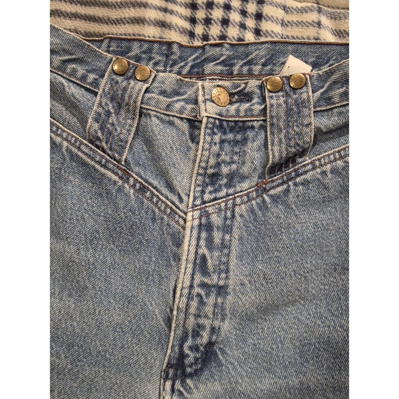 Vintage VINTAGE Rocky Mountain Jeans Women Tapered Jeans 31/11 Blue 100% Cotton USA 90s 80s Western Wear Mens? Size 24" / US 00 / IT 34 - 6 Thumbnail