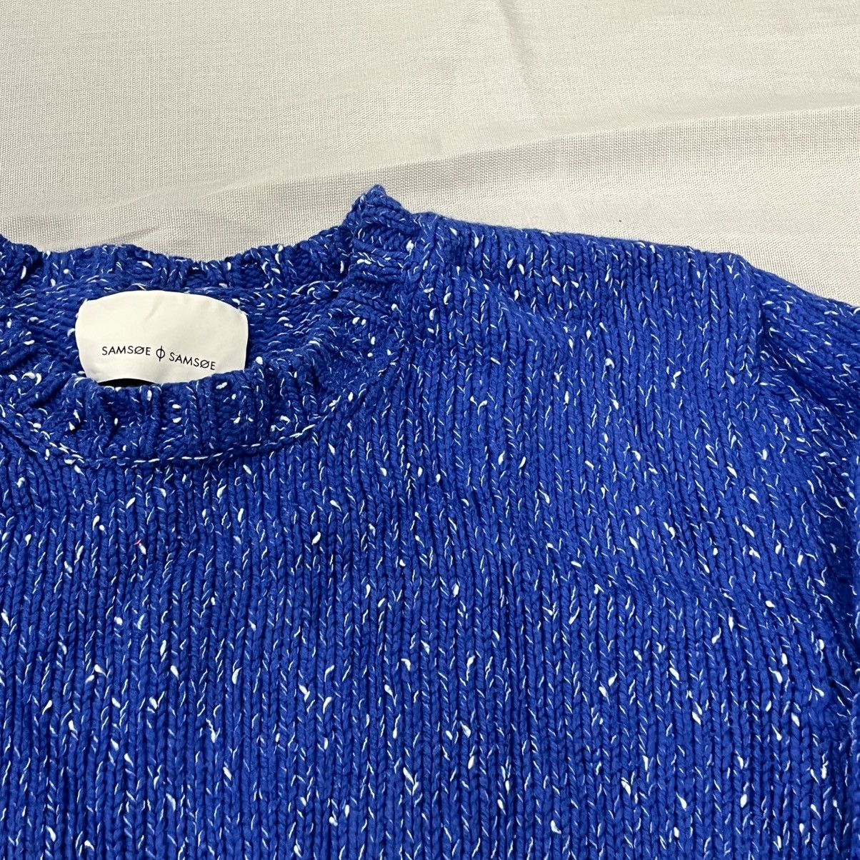 Samsoe Samsoe Samsoe Samsoe Blue speckled knit sweater Size L / US 10 / IT 46 - 3 Thumbnail