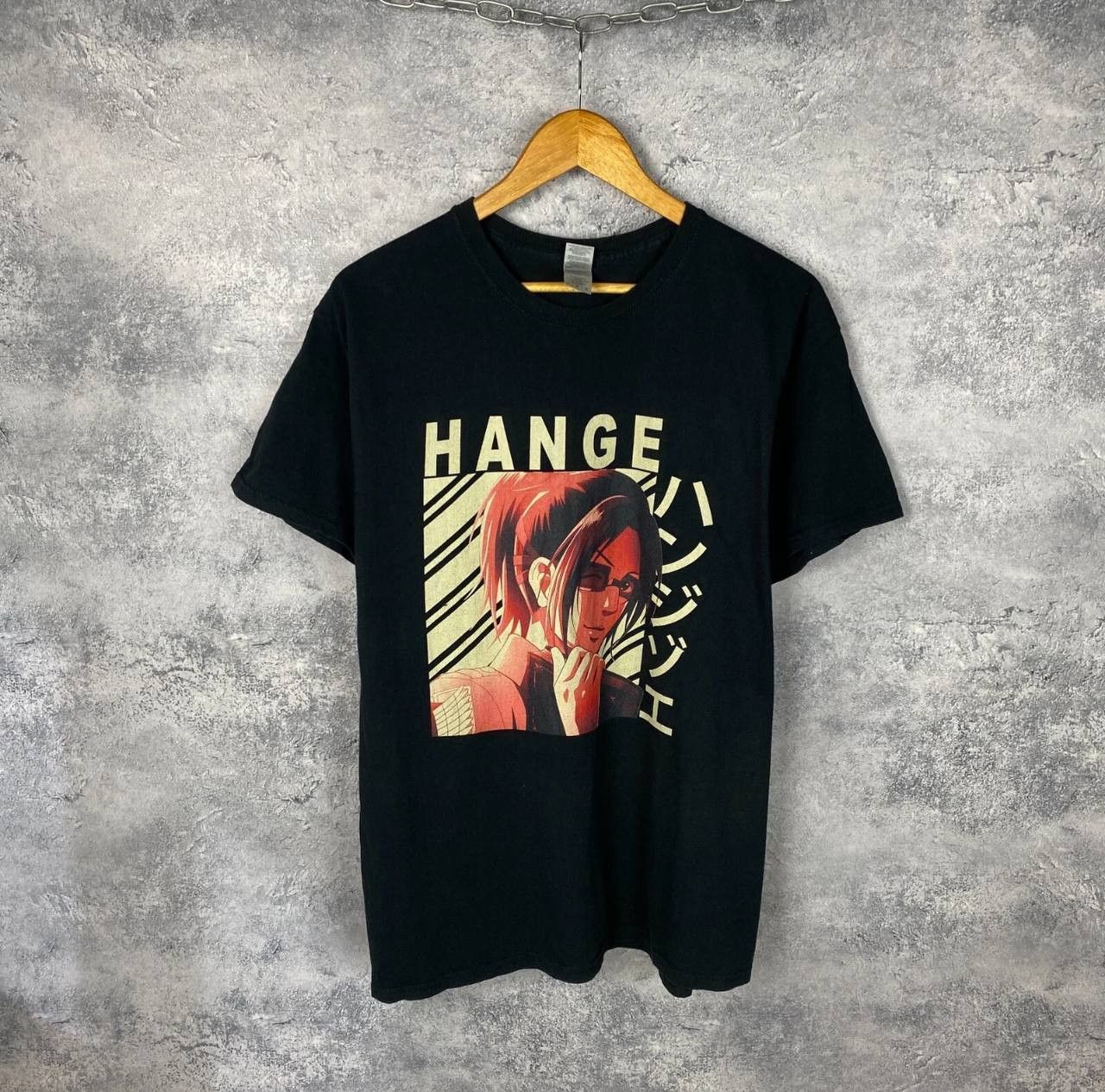 Anime Atack On Titans Hange Tee Men's Size L Black Short Sleeve ` Size US L / EU 52-54 / 3 - 1 Thumbnail