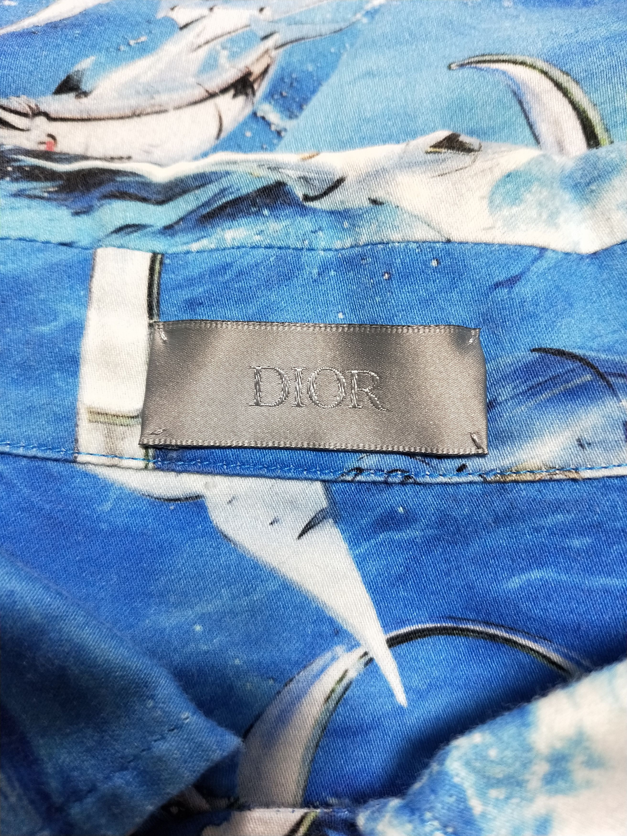 Dior Sorayama Dolphin Shirt Size US L / EU 52-54 / 3 - 4 Thumbnail