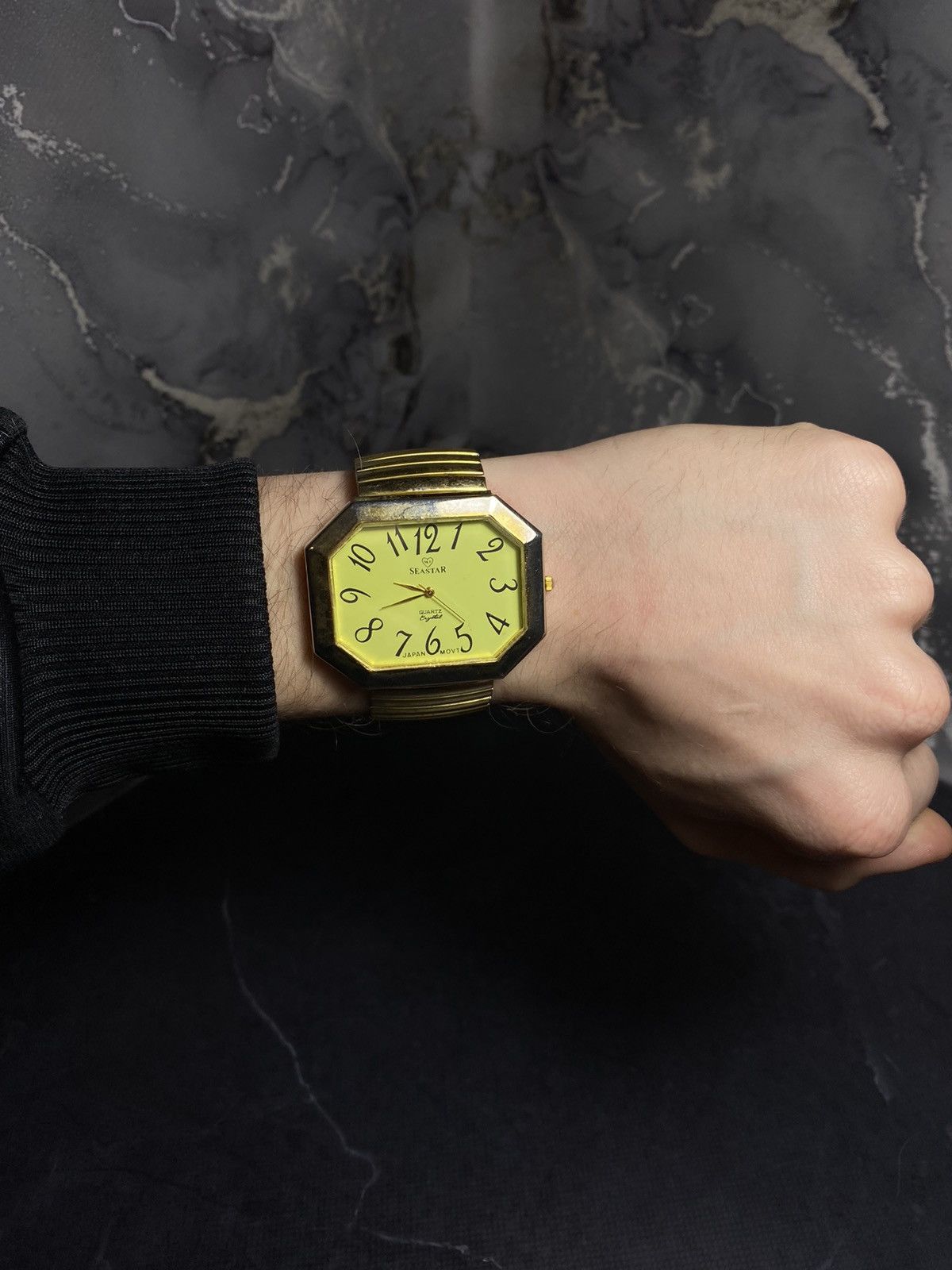 Jewelry Seastar Octagonal Gold Watch | Vintage Design Size ONE SIZE - 2 Thumbnail