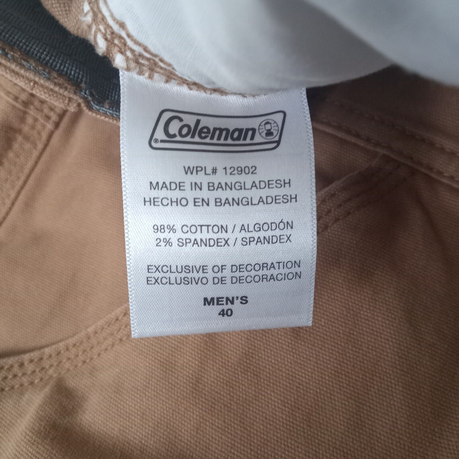 Coleman Coleman Carpenter Shorts Men's Size 40 Toffee Tear Resistant Size US 40 / EU 56 - 4 Thumbnail