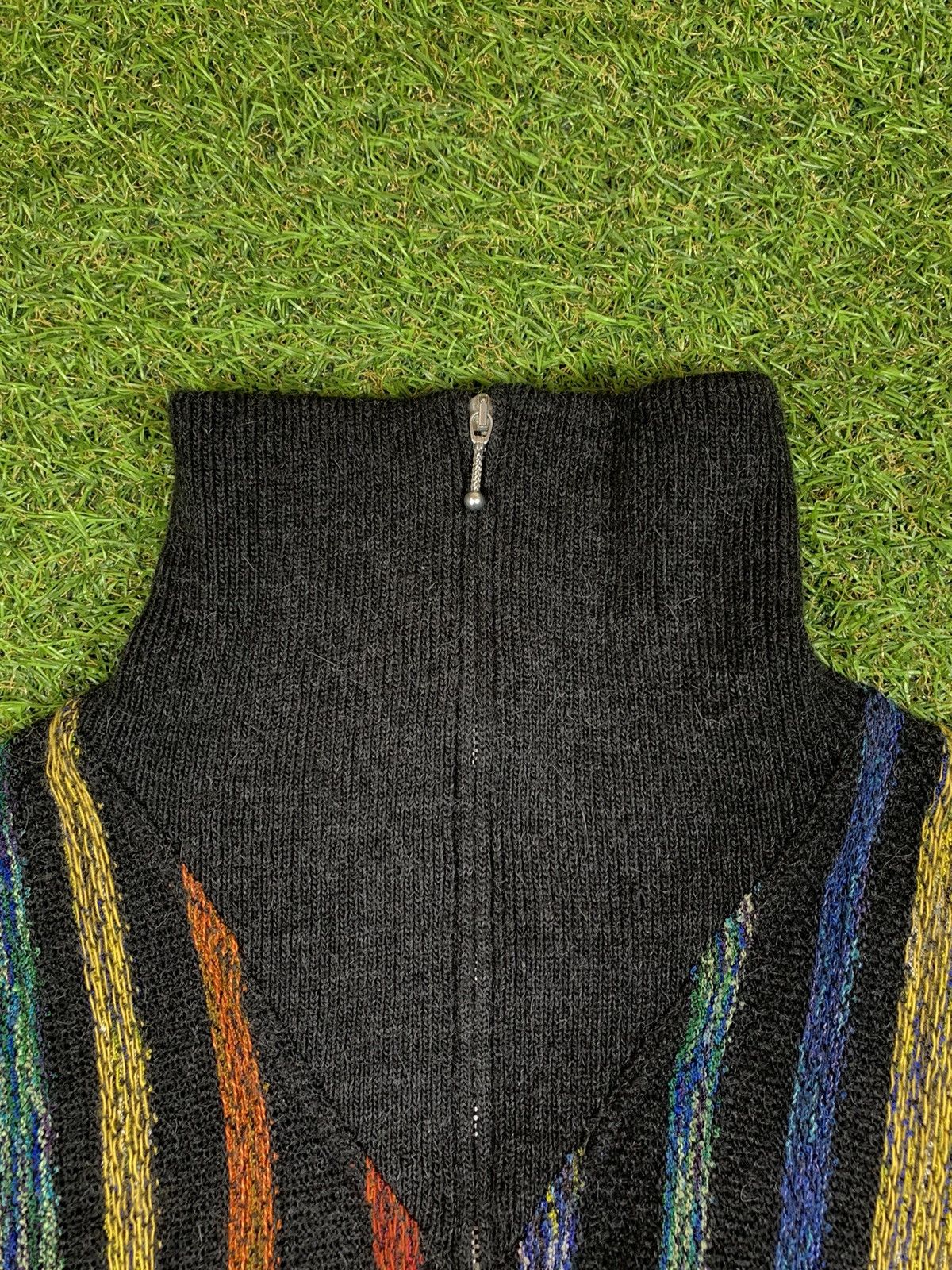 Vintage Vintage 90s Japanese 1/4 sweater Coogi style size XL Size US XL / EU 56 / 4 - 3 Thumbnail