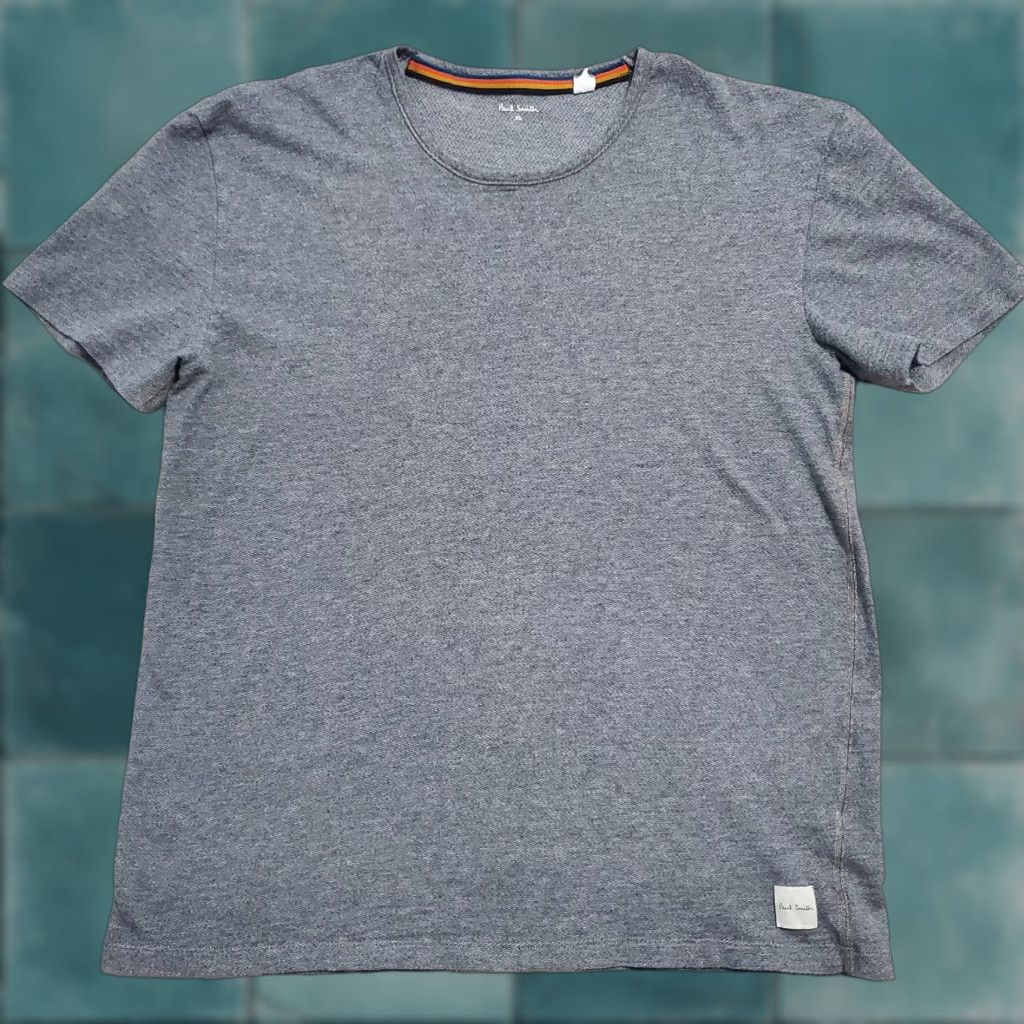 Paul Smith Paul Smith Women T Shirt Gray Organic Cotton Crew Neck Casual Tee XL Size XL / US 12-14 / IT 48-50 - 1 Thumbnail