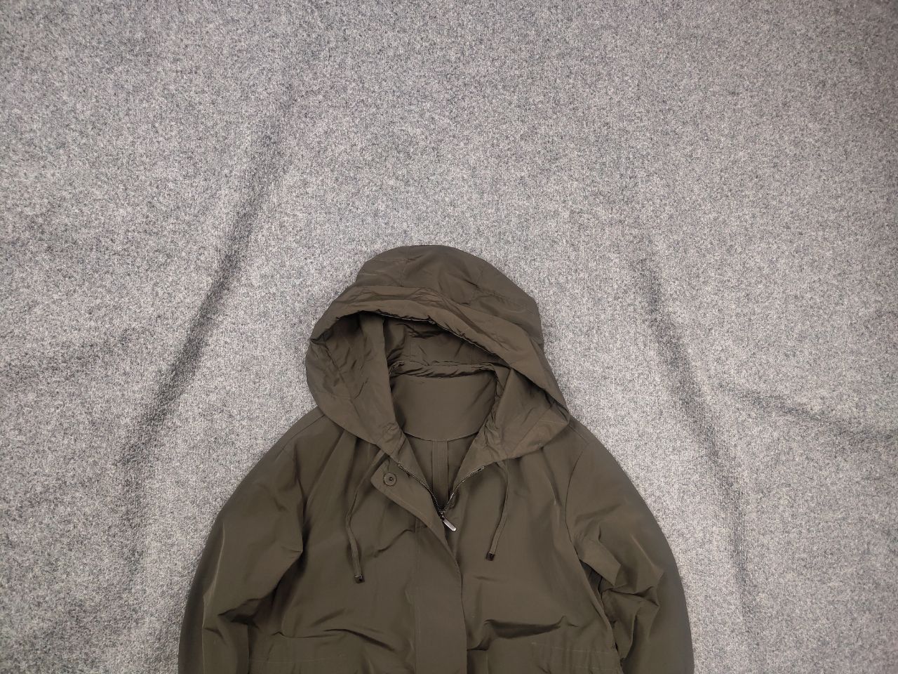Max Mara 'S Max Mara Italy Design long khaki raincoat hooded Jacket Size M / US 6-8 / IT 42-44 - 1 Thumbnail