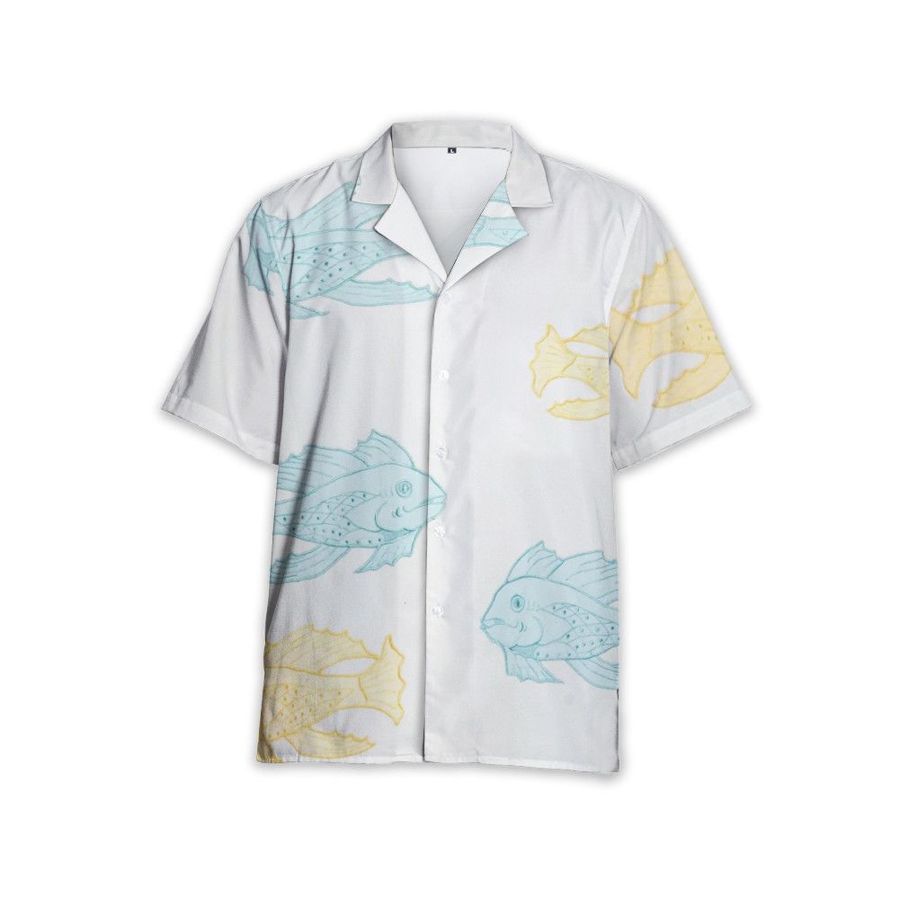 Designer Piscine Applique Short Sleeve Shirt White Size US S / EU 44-46 / 1 - 3 Thumbnail