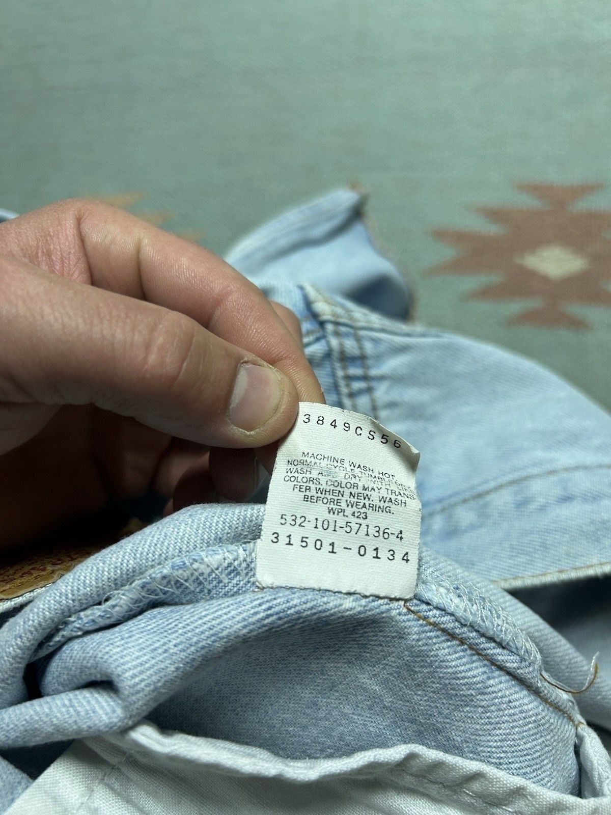 Vintage Vtg Levis 501 jean shorts jorts button fly light wash USA 32 Size US 32 / EU 48 - 8 Thumbnail