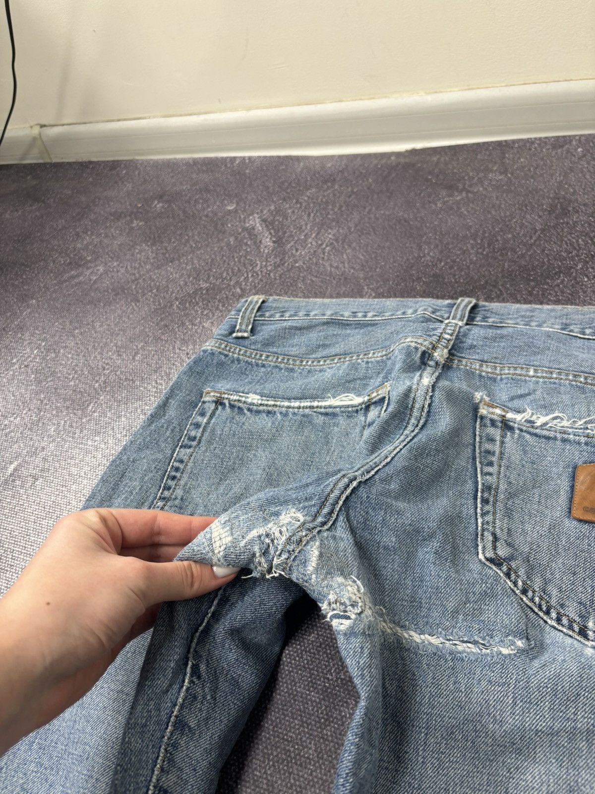 Carhartt Vintage Carhartt Denim Blue Work Hype Slim Klondike Jeans Size US 29 - 8 Thumbnail