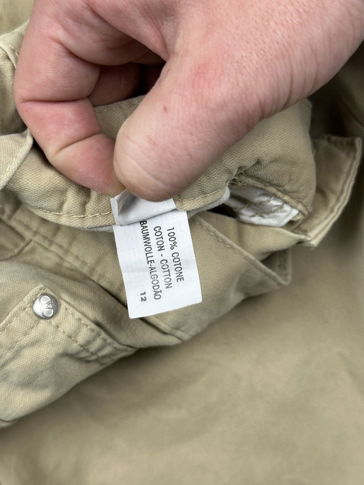 Valentino Valentino Jeans Vintage Beige Chino Pant Minimalist Trousers Size US 30 / EU 46 - 21 Thumbnail