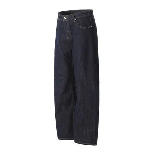 Japanese Brand × Jean Men's loose versatile trendy dark blue scimitar jeans Size US 34 / EU 50 - 3 Thumbnail