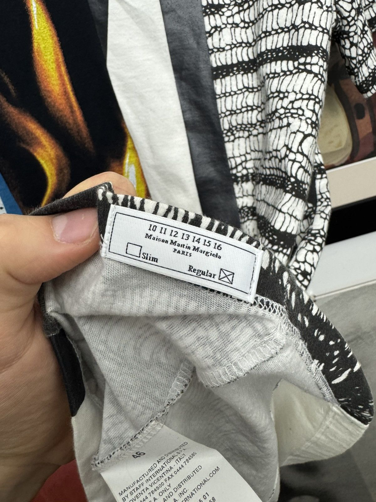 Maison Margiela Maison Margiela Designer Flame Print T-shirt Rare Luxury Size US M / EU 48-50 / 2 - 8 Thumbnail