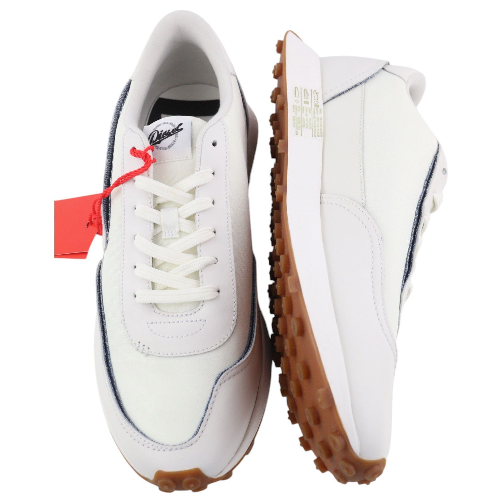 Diesel S-RACER LC EU44 White Suede Leather 40591 Size US 11 / EU 44 - 6 Thumbnail