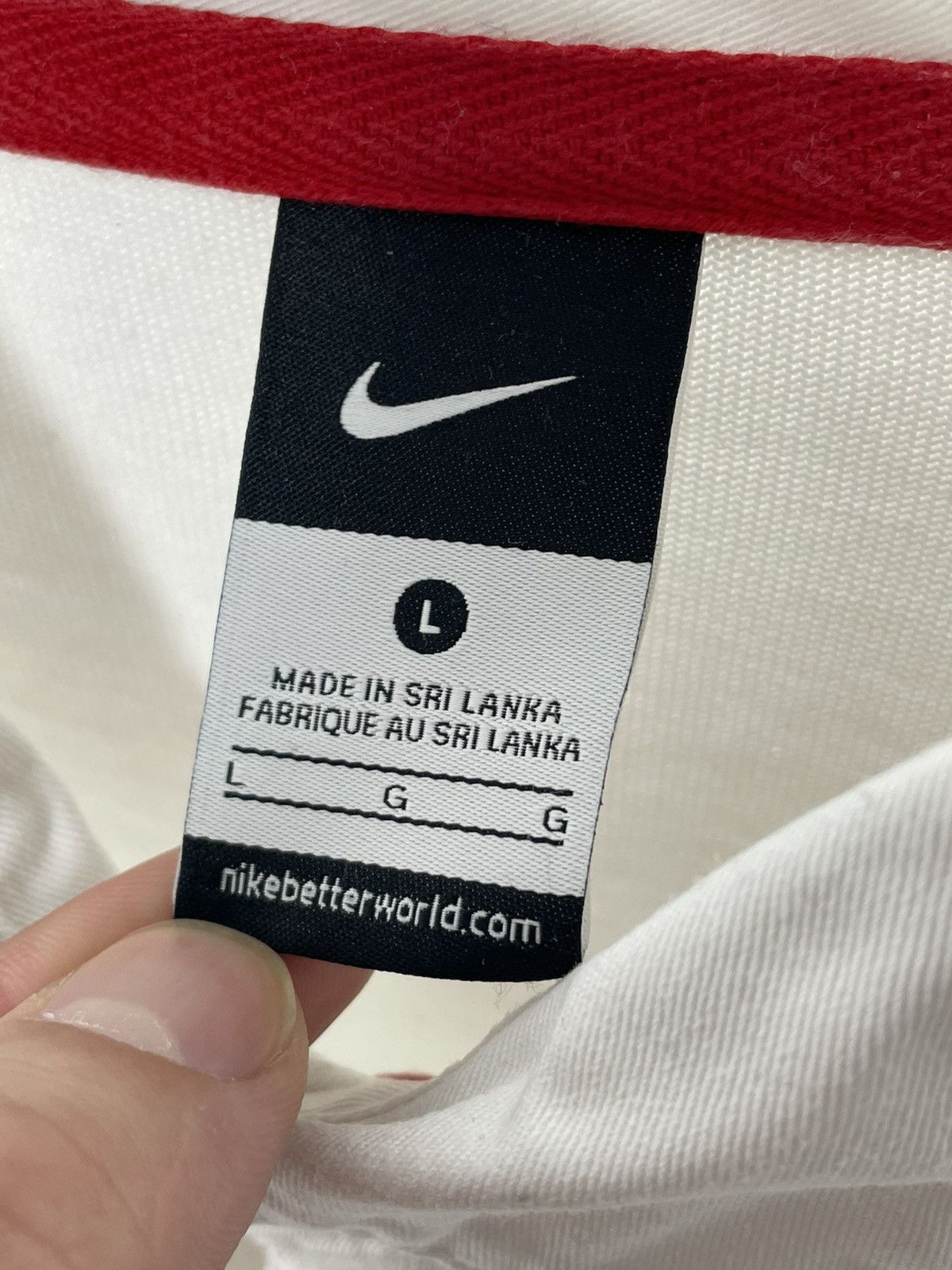 Nike × Vintage Vintage 00’s Nike England Rugby White Size US L / EU 52-54 / 3 - 8 Thumbnail