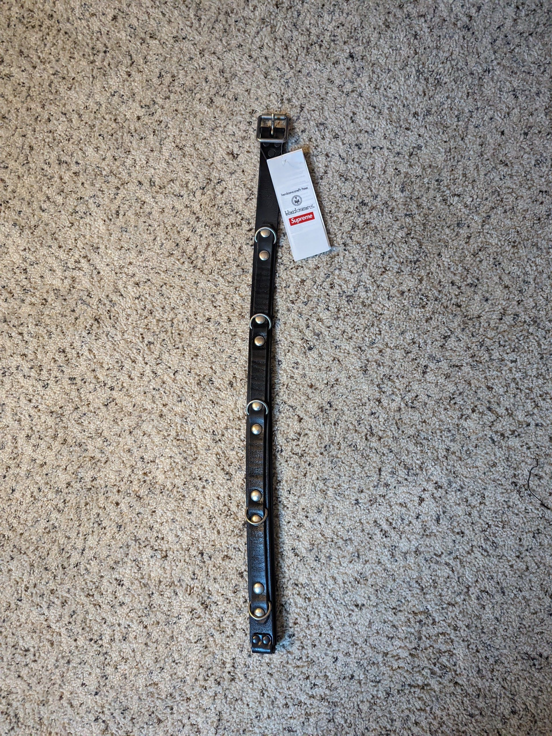 Supreme blackmeans Concho Leather Belt (FW23) - $228