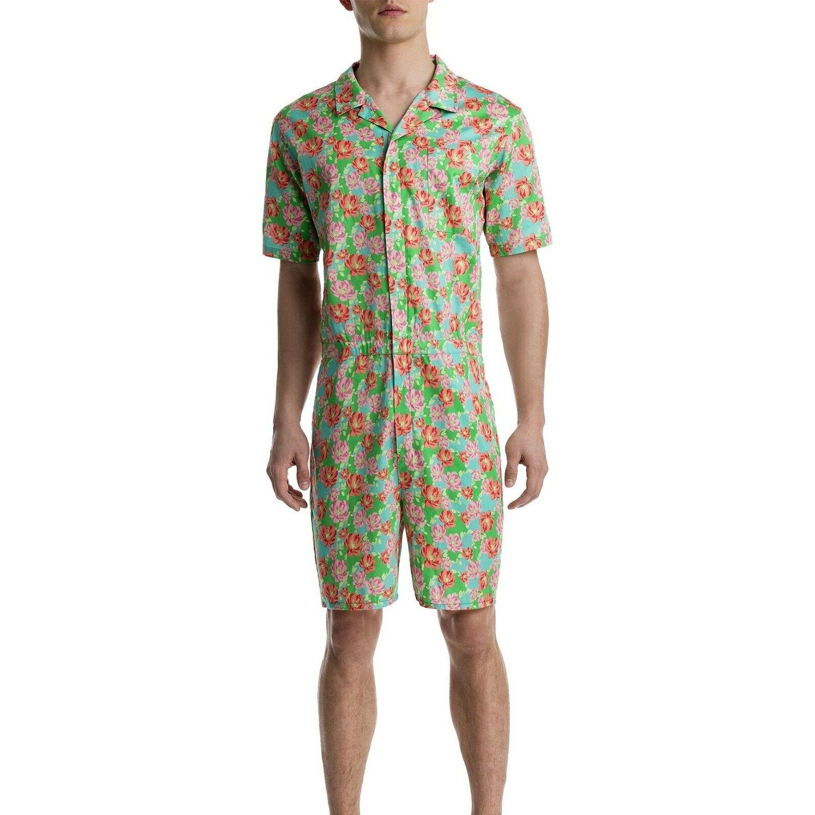 Mr Turk Mr Turk × 2(X)IST Colorblock Linen Romper Playsuit Retro M Size US 34 / EU 50 - 1 Thumbnail
