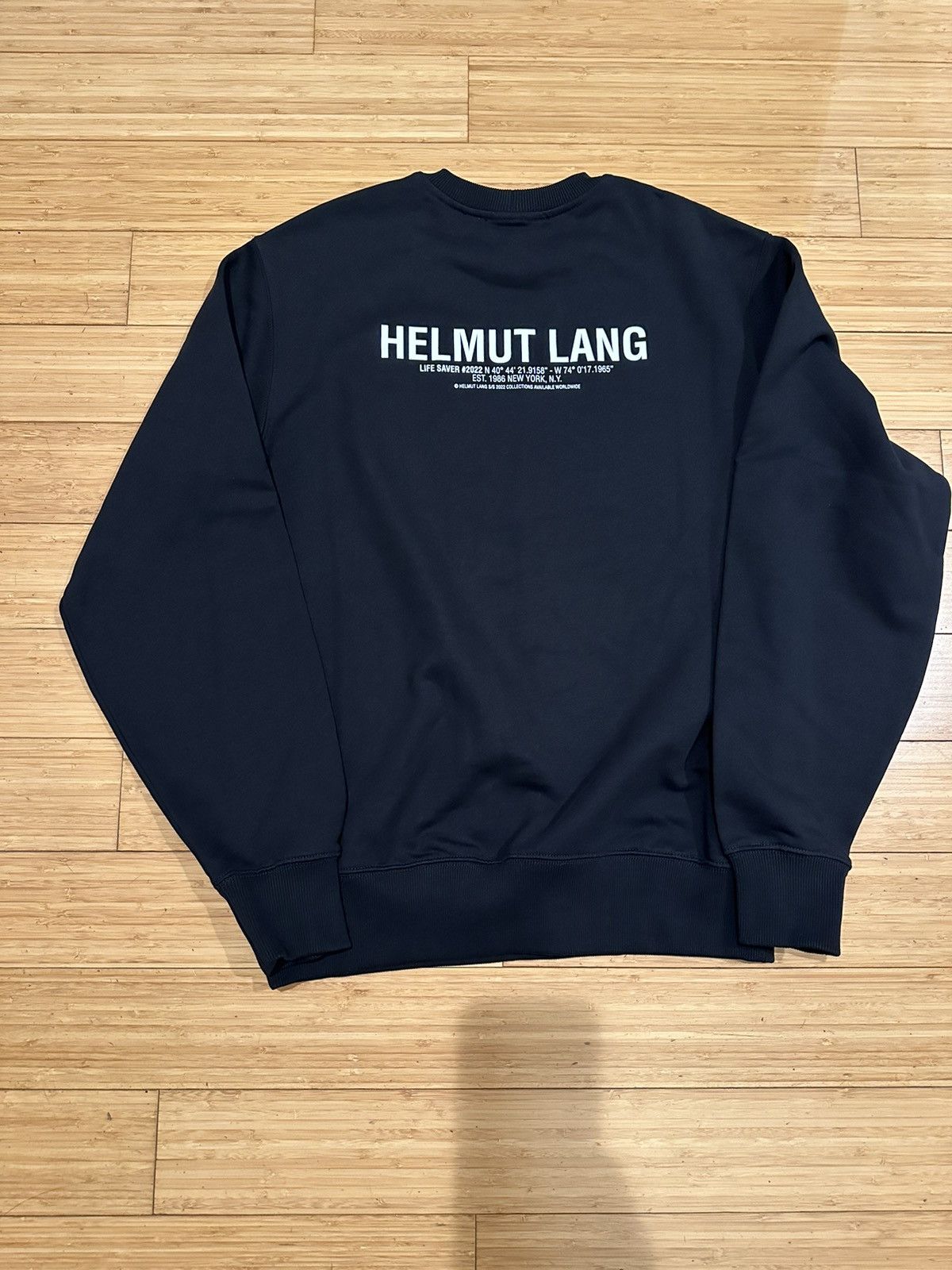 Helmut Lang Helmut Lang Cross Crewneck Size Small Size US M / EU 48-50 / 2 - 7 Thumbnail