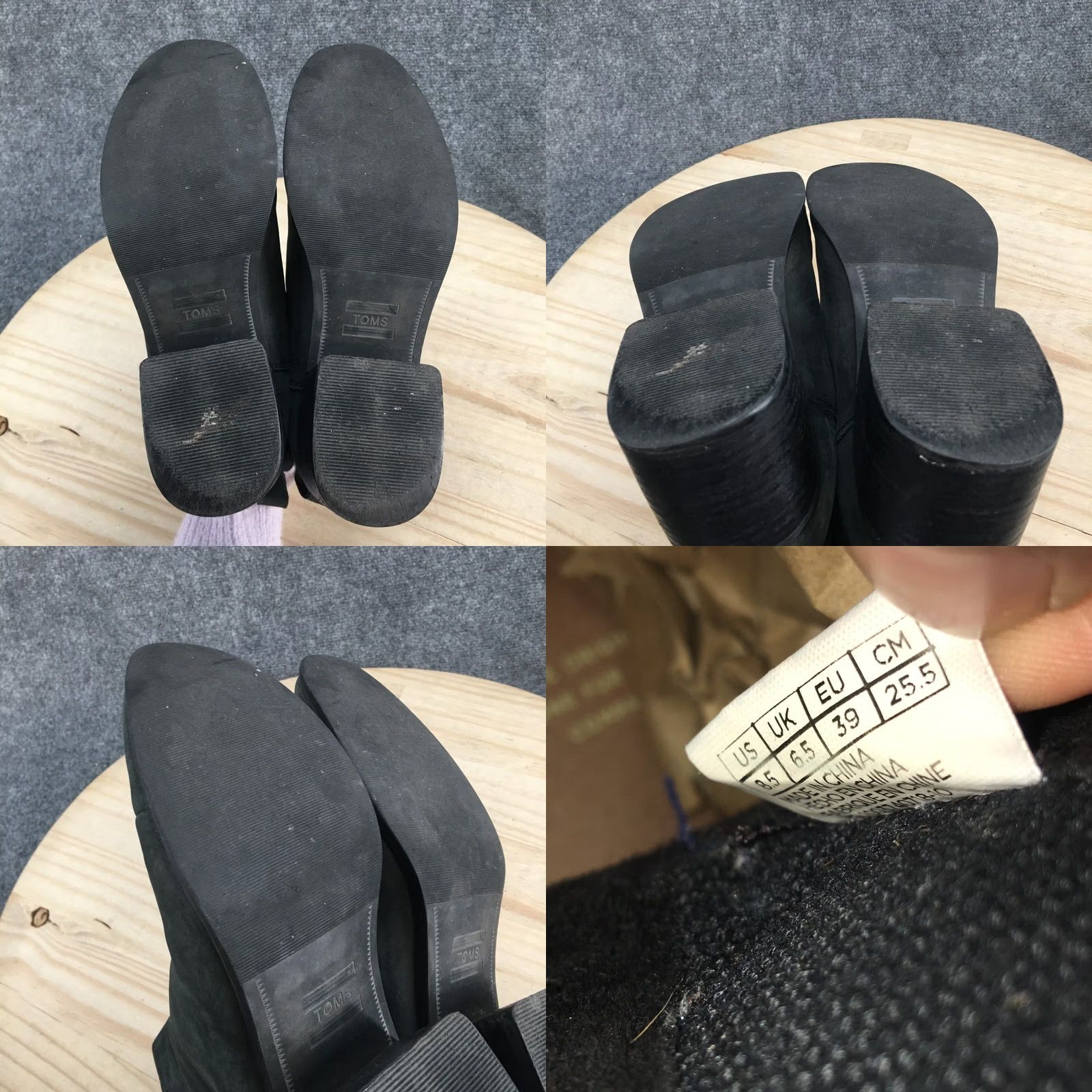 Toms TOMS Esme Boots Womens 8.5 Black Leather Chelsea Ankle Bootie Comfort Cushioned Flat Heel Mid-Block Str Bootie - Casual Shoes Womens Size US 9 / IT 39 - 9 Thumbnail