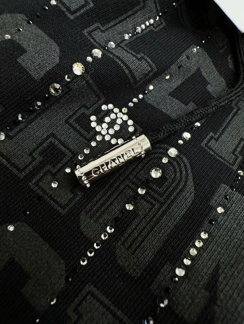 Chanel Chanel 23C early spring show black full-print diamond doub Size 25" / US 0 / IT 36 - 6 Thumbnail