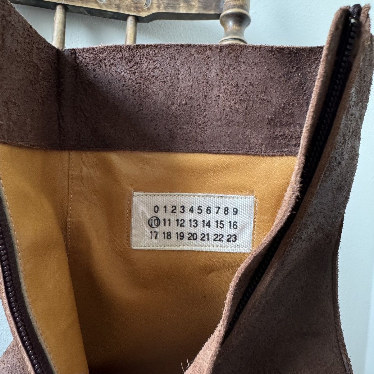 Maison Margiela AW2003 Martin Margiela Brown Suede Square Toe Boots Size US 11 / EU 44 - 10 Thumbnail