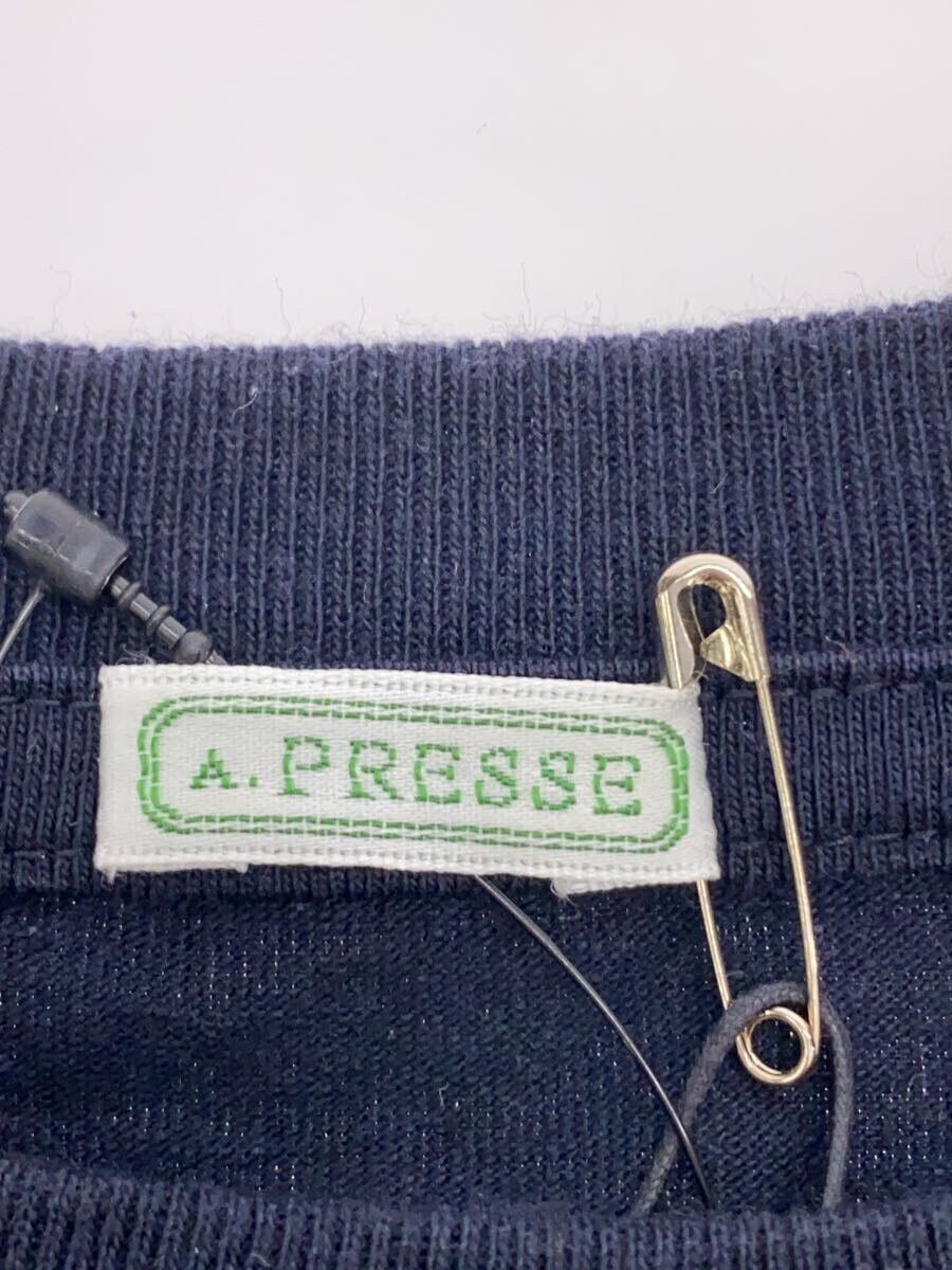 A.PRESSE Blue Cotton Light Weight T-shirt Size US L / EU 52-54 / 3 - 3 Thumbnail