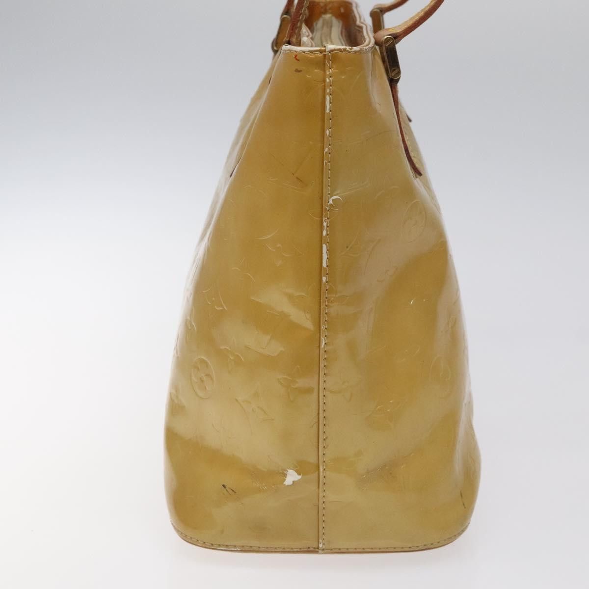 Louis Vuitton LOUIS VUITTON Monogram Vernis Houston Hand Bag Beige M91004 Size ONE SIZE - 4 Thumbnail
