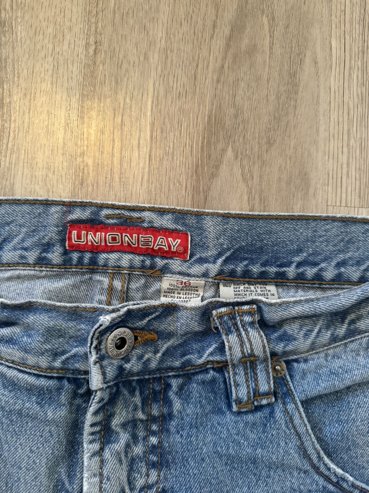 JNCO × UNIONBAY Vintage Y2K Baggy Denim Jorts Size US 36 / EU 52 - 2 Thumbnail