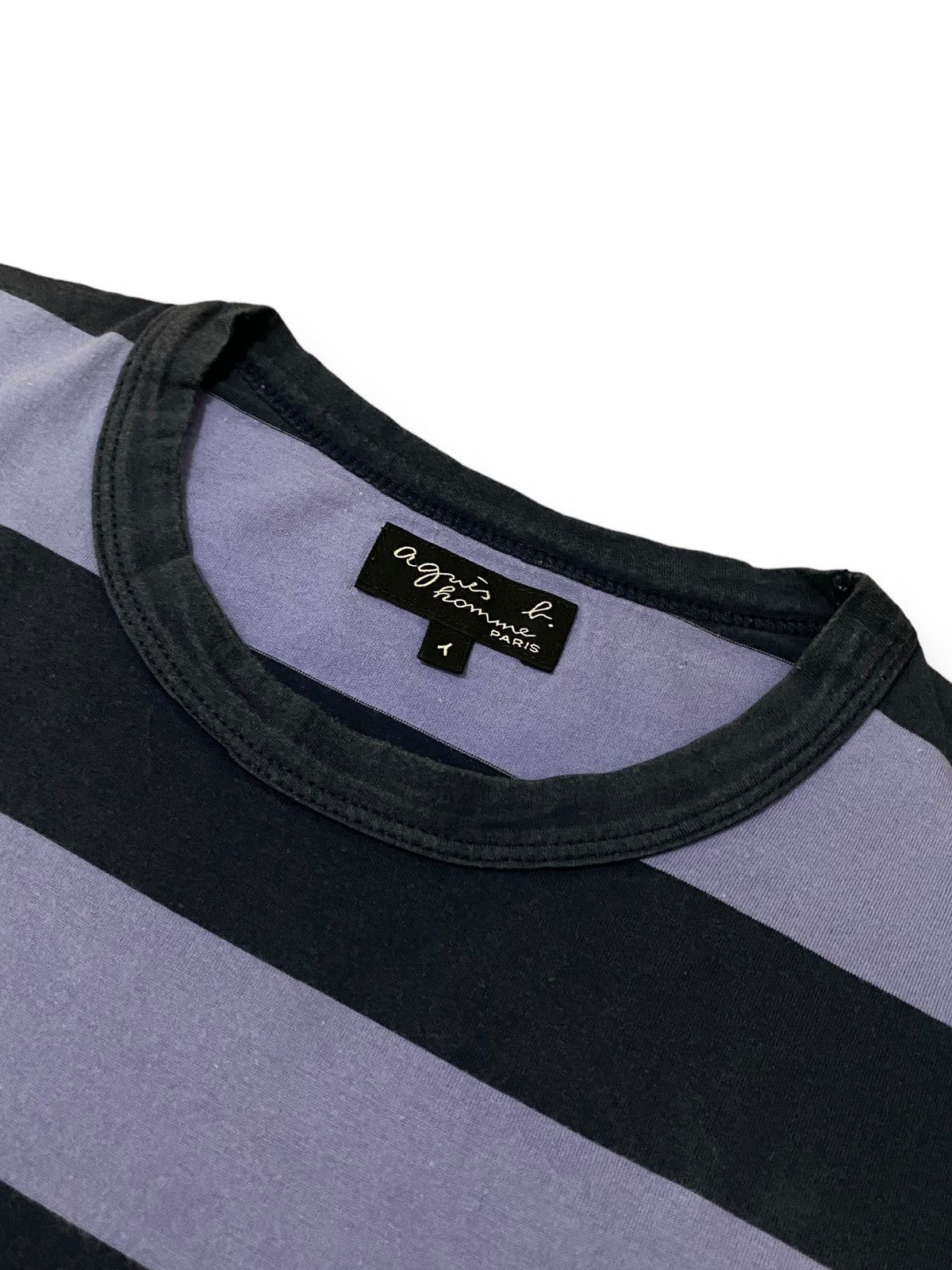 Designer × agnes b. Designer Agnes B Homme Paris Stripes Tee Size US M / EU 48-50 / 2 - 6 Thumbnail