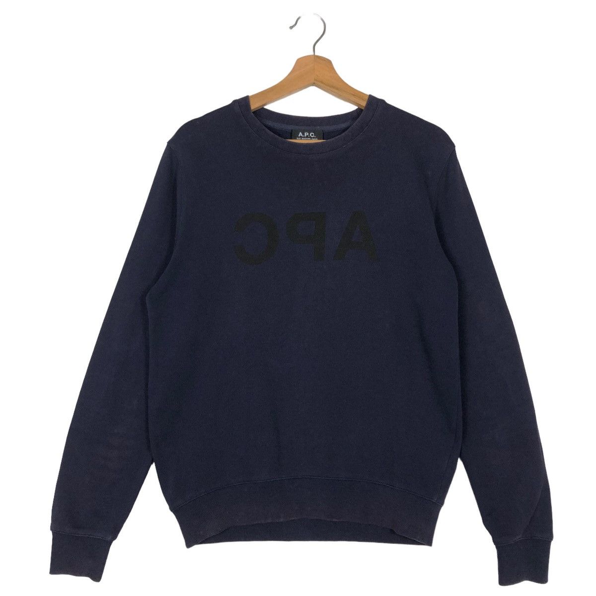 A.P.C. 🔥Rare Reversible Spell APC Sweatshirt Crewneck Big Logo Size US XS / EU 42 / 0 - 1 Thumbnail