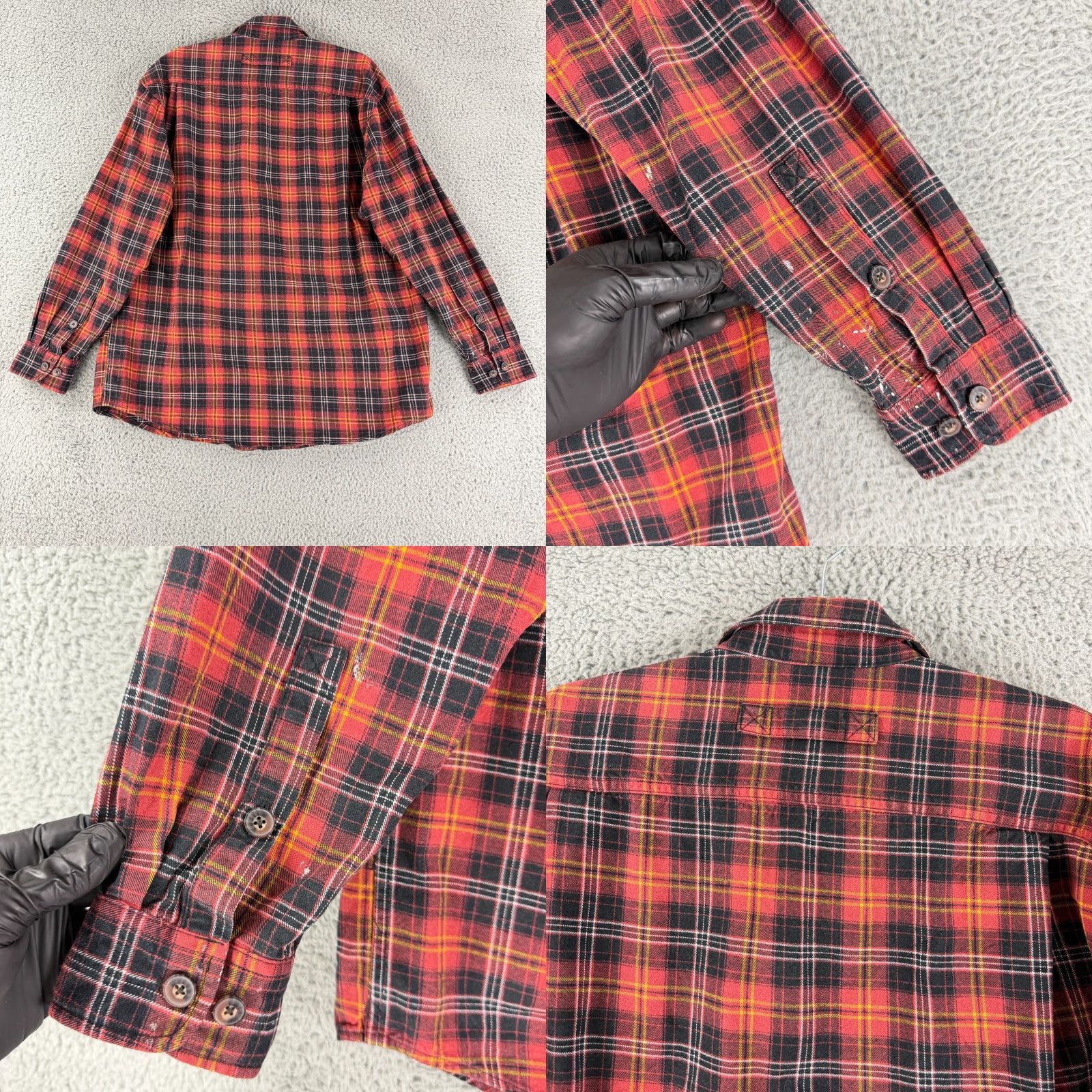 Vintage Duluth Trading Co. Button-Down Shirt Mens Large Red Plaid Flannel Long Sleeve Size US L / EU 52-54 / 3 - 9 Thumbnail