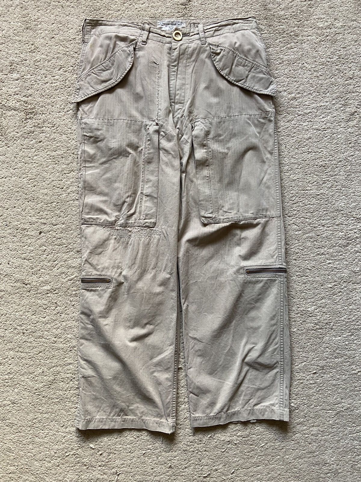 Avirex Vintage Avirex Multi Zipper Pocket Parachute Bondage Pants Size US 34 / EU 50 - 8 Thumbnail