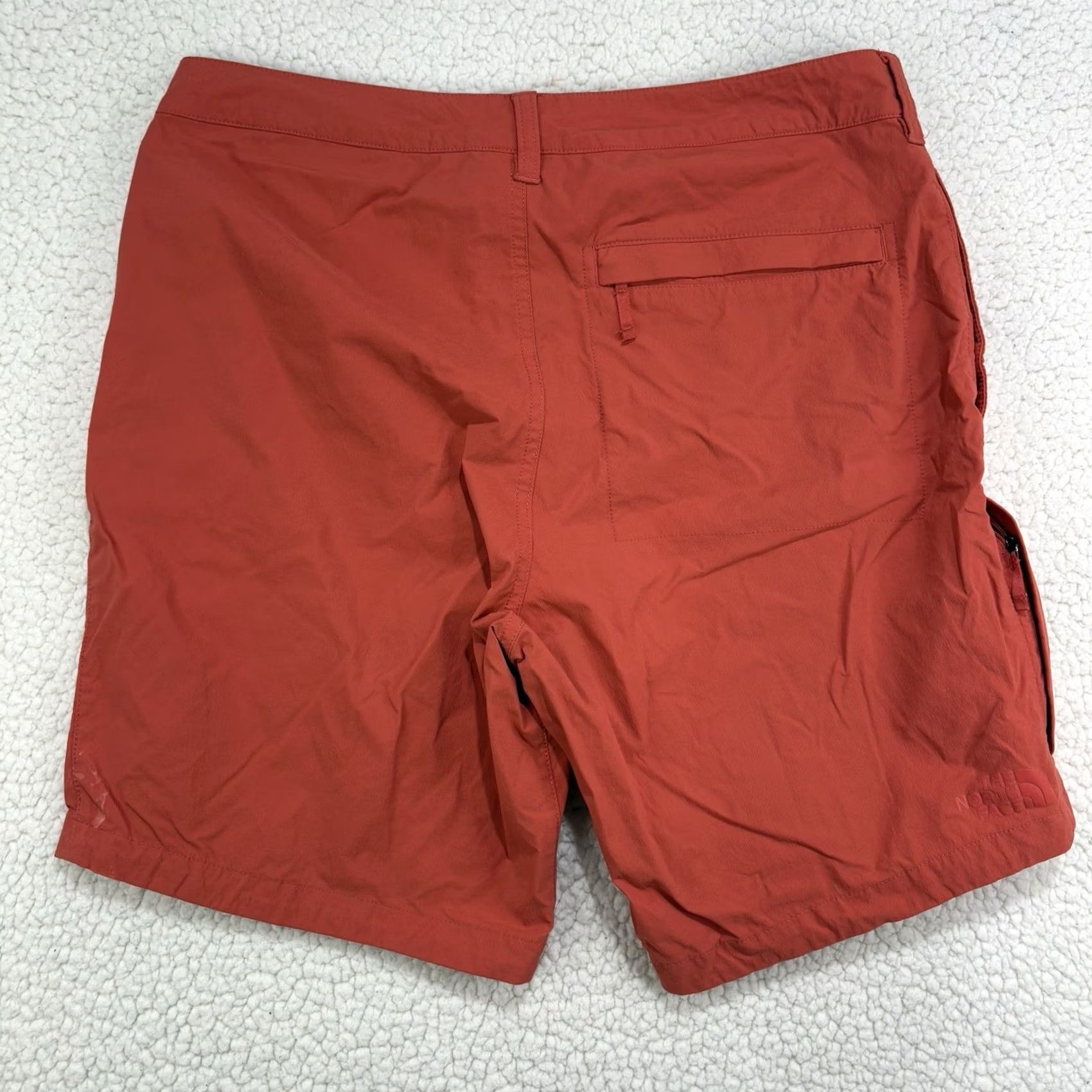 The North Face The North Face Shorts Mens 34 Orange Nylon Hiking Outdoors Flat Front Chino 8” Size US 34 / EU 50 - 6 Thumbnail