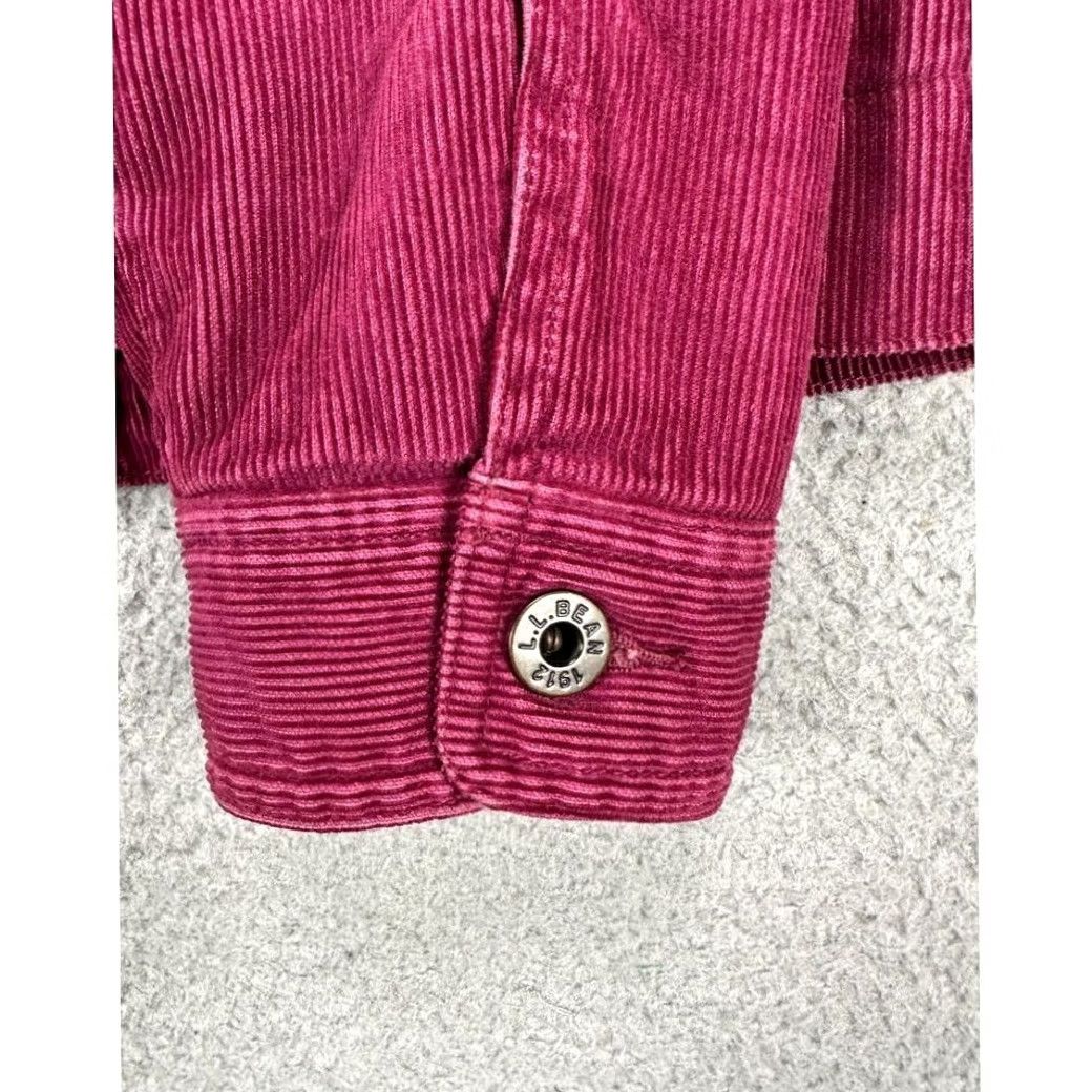 Vintage L.L. Bean Corduroy Jacket Women Small Purple Pink Corduroy Coat Ladies Hand Pocket Mid-Length Size 28" / US 6 / IT 42 - 5 Thumbnail