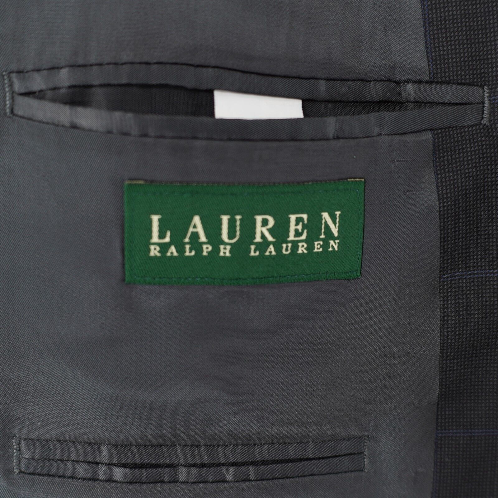 Lauren Ralph Lauren Lauren Ralph Lauren Gray Nailshead Blue Windowpane Wool 2 Bu Size 48R - 8 Thumbnail