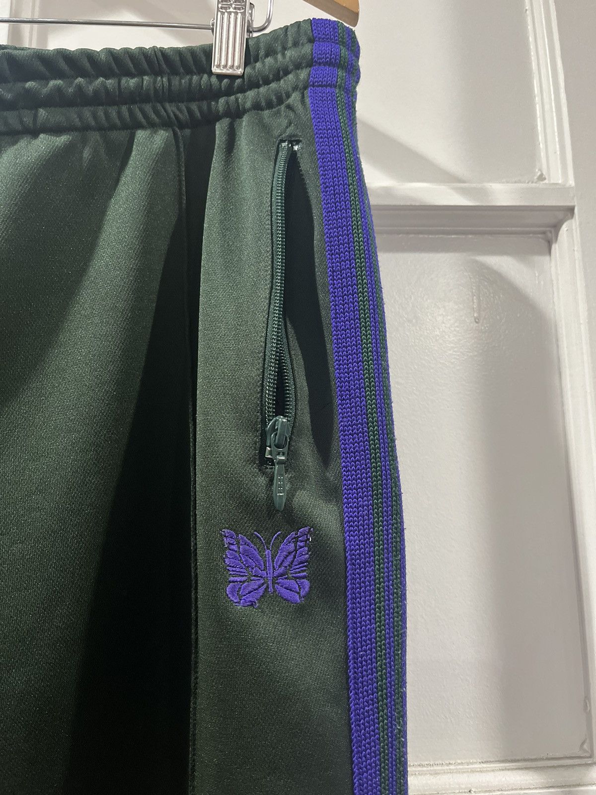 Needles Needles Emerald & Purple Butterfly Track Pants Size US 36 / EU 52 - 2 Thumbnail