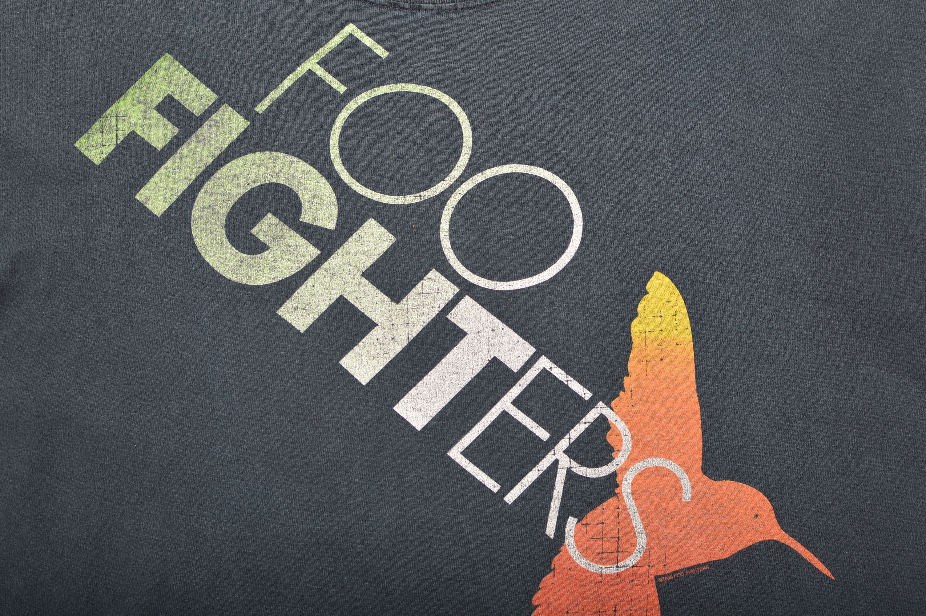 Gildan × Vintage Distressed Thrashed Gildan Foo Fighters Vintage T-Shirt Size US L / EU 52-54 / 3 - 2 Thumbnail