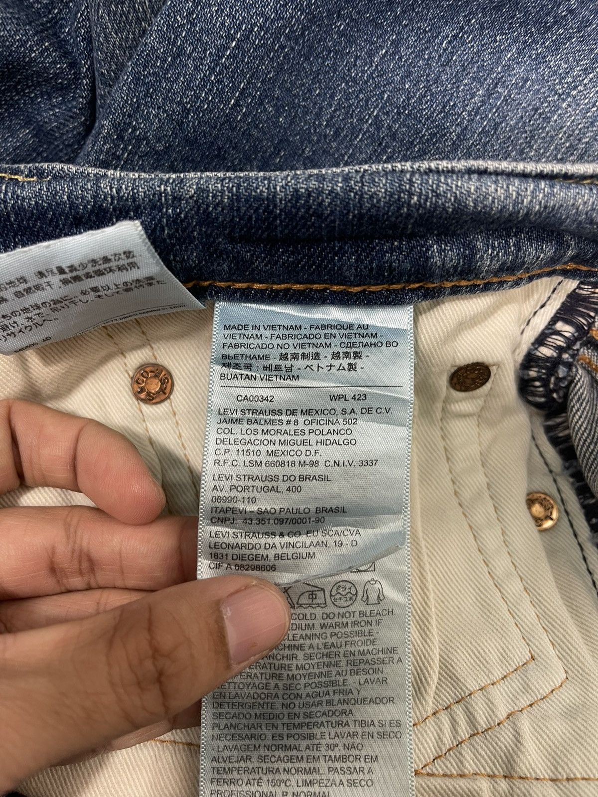Levi's Levis 511 Light Blue Flare Denim Jeans Size US 36 / EU 52 - 18 Thumbnail