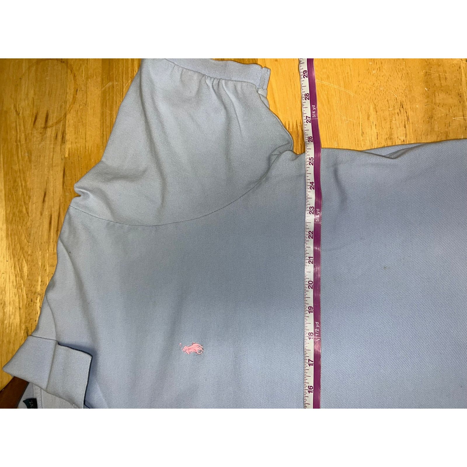 Vintage Polo Ralph Lauren Blue Polo Shirt Pink Pastel Office Top 2XL Size US XXL / EU 58 / 5 - 6 Thumbnail