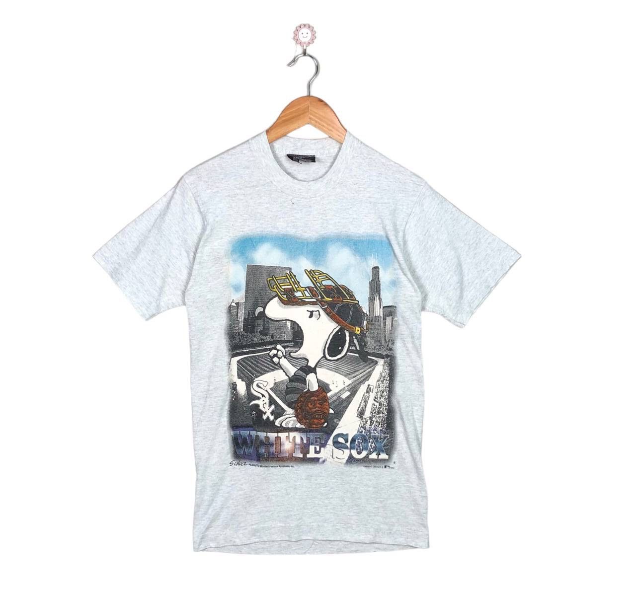 MLB × Vintage Vintage 90s Snoopy MLB Chicago White Sox Tshirt Size US S / EU 44-46 / 1 - 1 Thumbnail