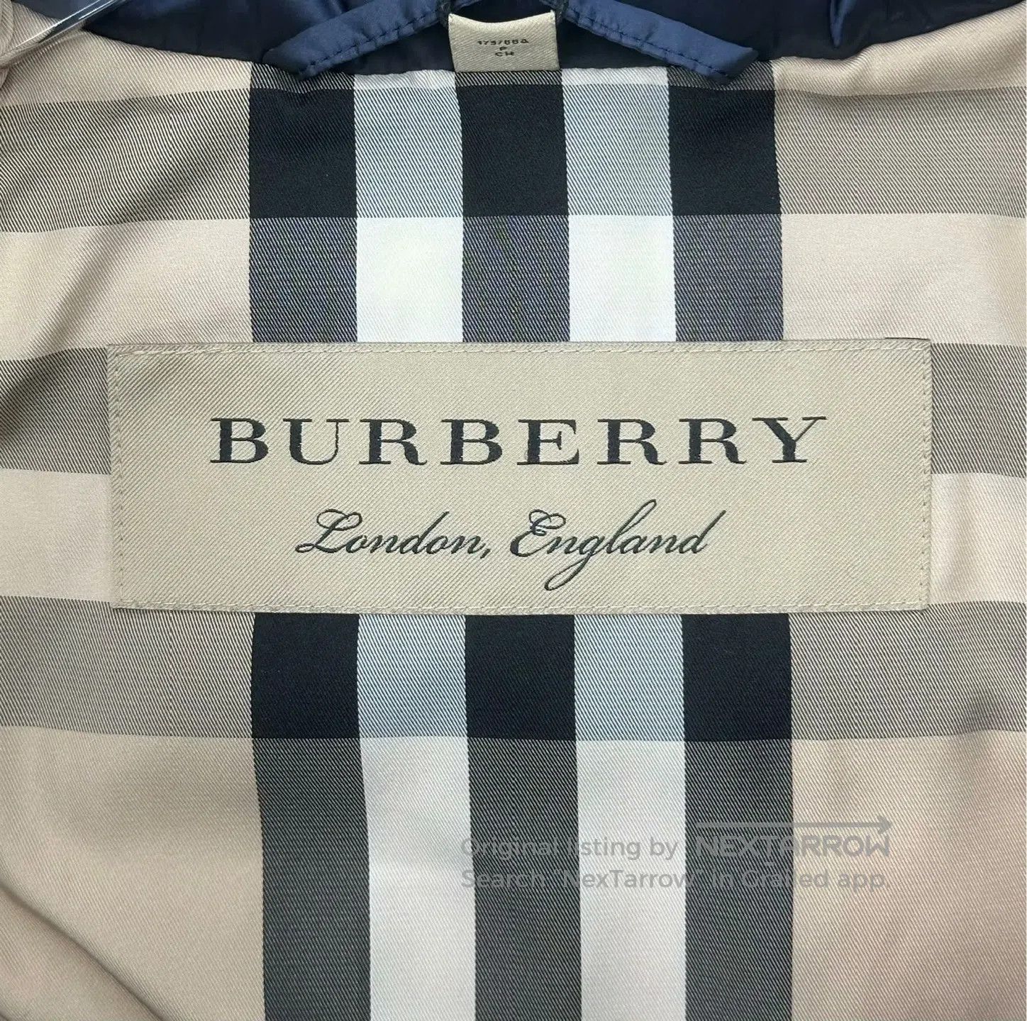 Burberry Burberry Blue Logo Letter Logo Zip-Up Hooded Down Jacket| Size S / US 4 / IT 40 - 3 Thumbnail
