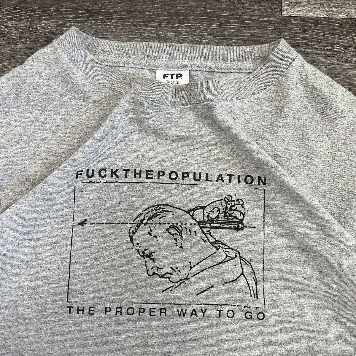 Fuck The Population Rare FTP suicide boys the proper way to go out t shirt Size US M / EU 48-50 / 2 - 2 Thumbnail