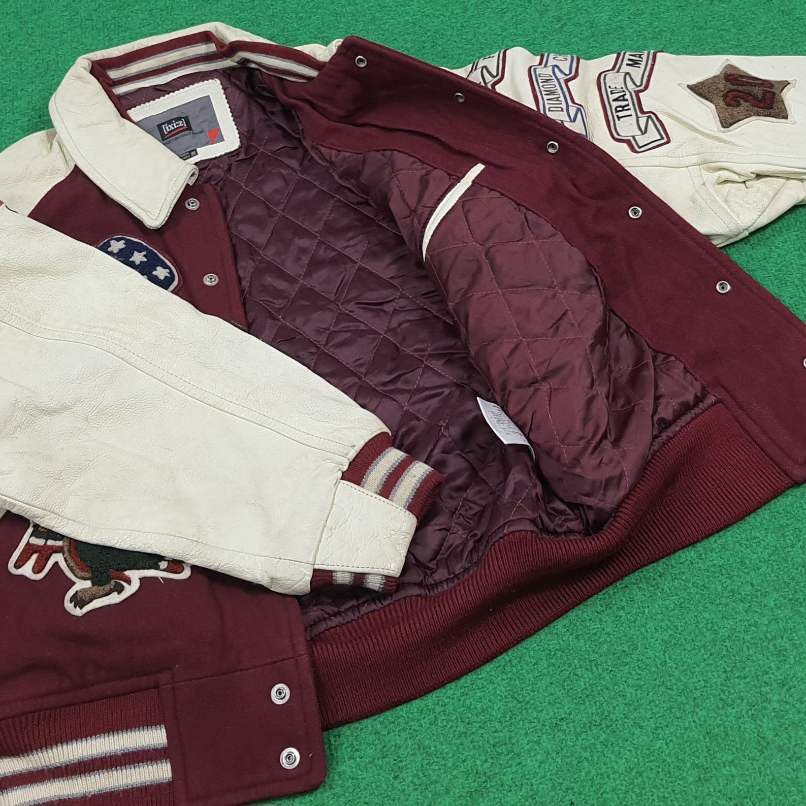 Vintage Vintage 90s ixi:z Retro Urban Wool Leather Baseball C295N22 Size US M / EU 48-50 / 2 - 10 Thumbnail
