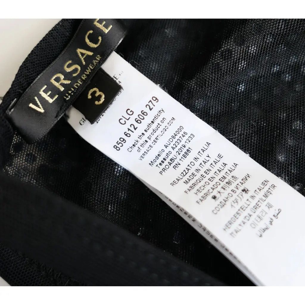 Versace Versace Spring 2020 Black Crystal Embellished Bra Top Size M / US 6-8 / IT 42-44 - 8 Thumbnail