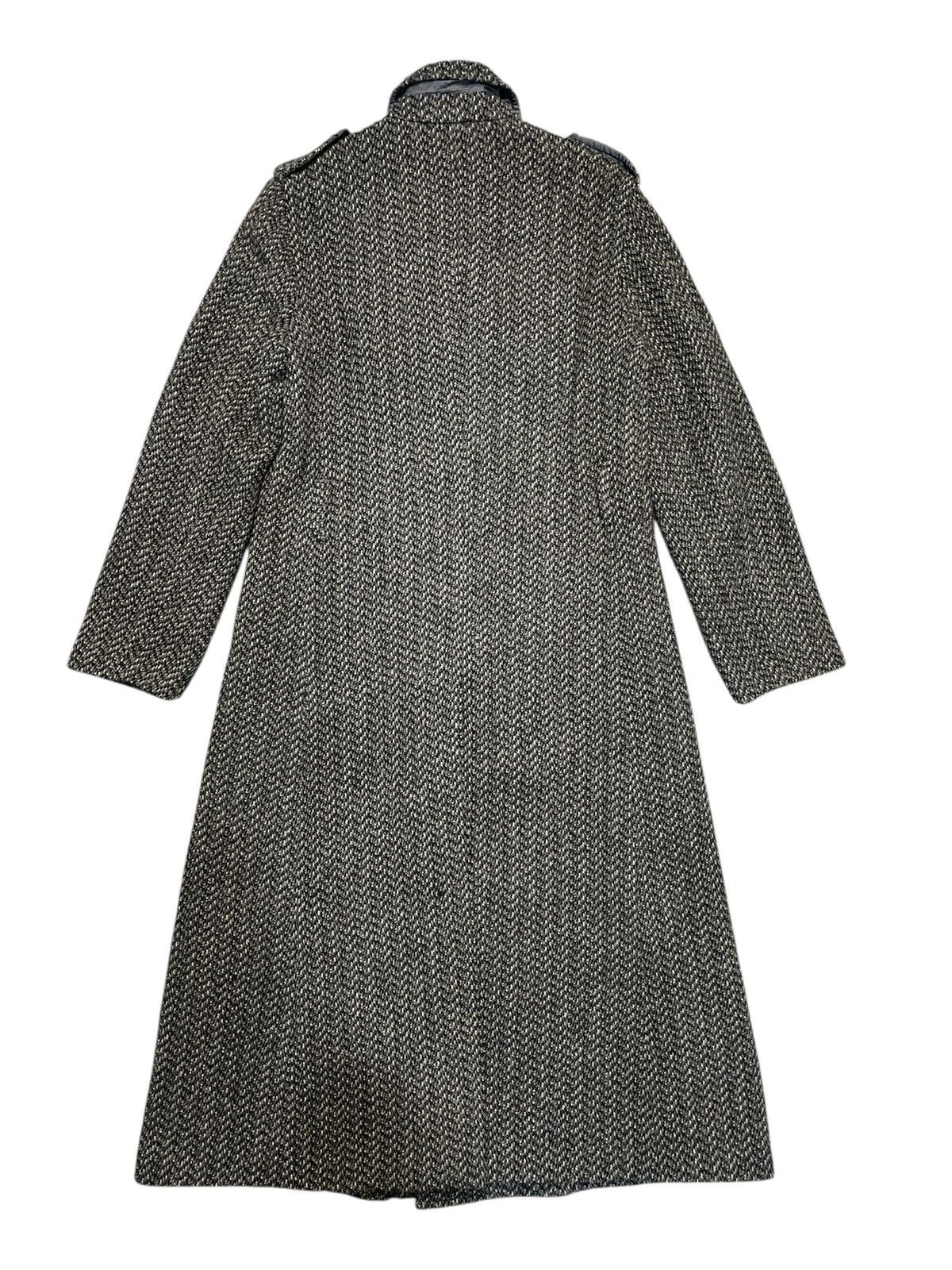Japanese Brand PPFM HERRINGBONE Wool Long Jacket Heavy Coat Size US M / EU 48-50 / 2 - 2 Thumbnail