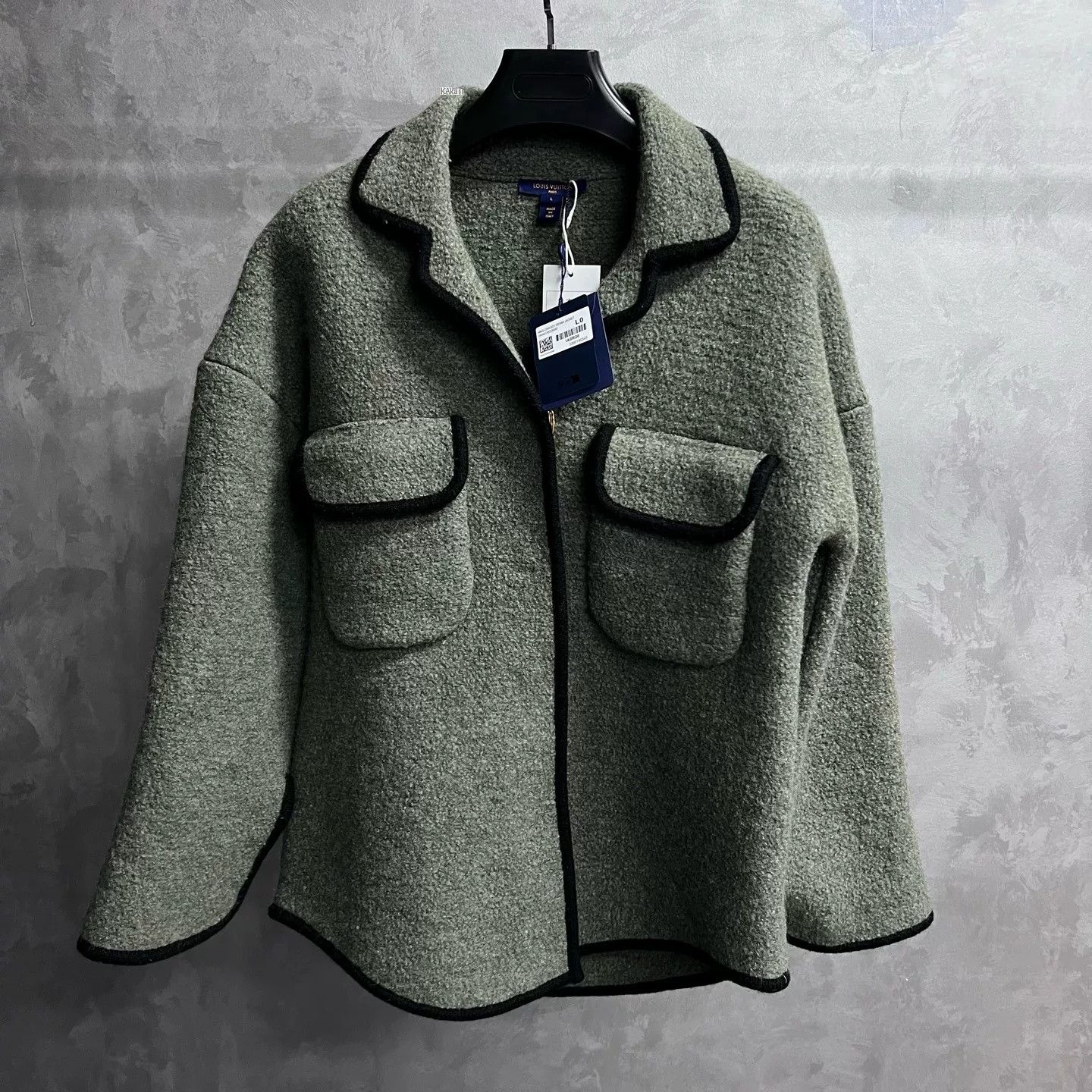 Louis Vuitton Louis Vuitton Gray Colorblock Lapel Jacket Size US L / EU 52-54 / 3 - 1 Thumbnail